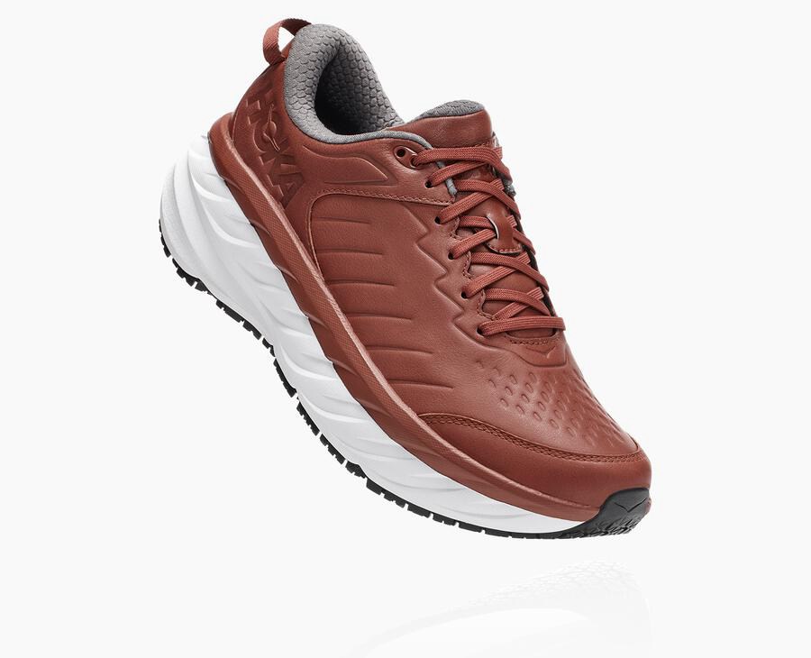 Hoka One One Koşu Ayakkabısı Erkek Kahverengi - Bondi Sr - TJ5697810